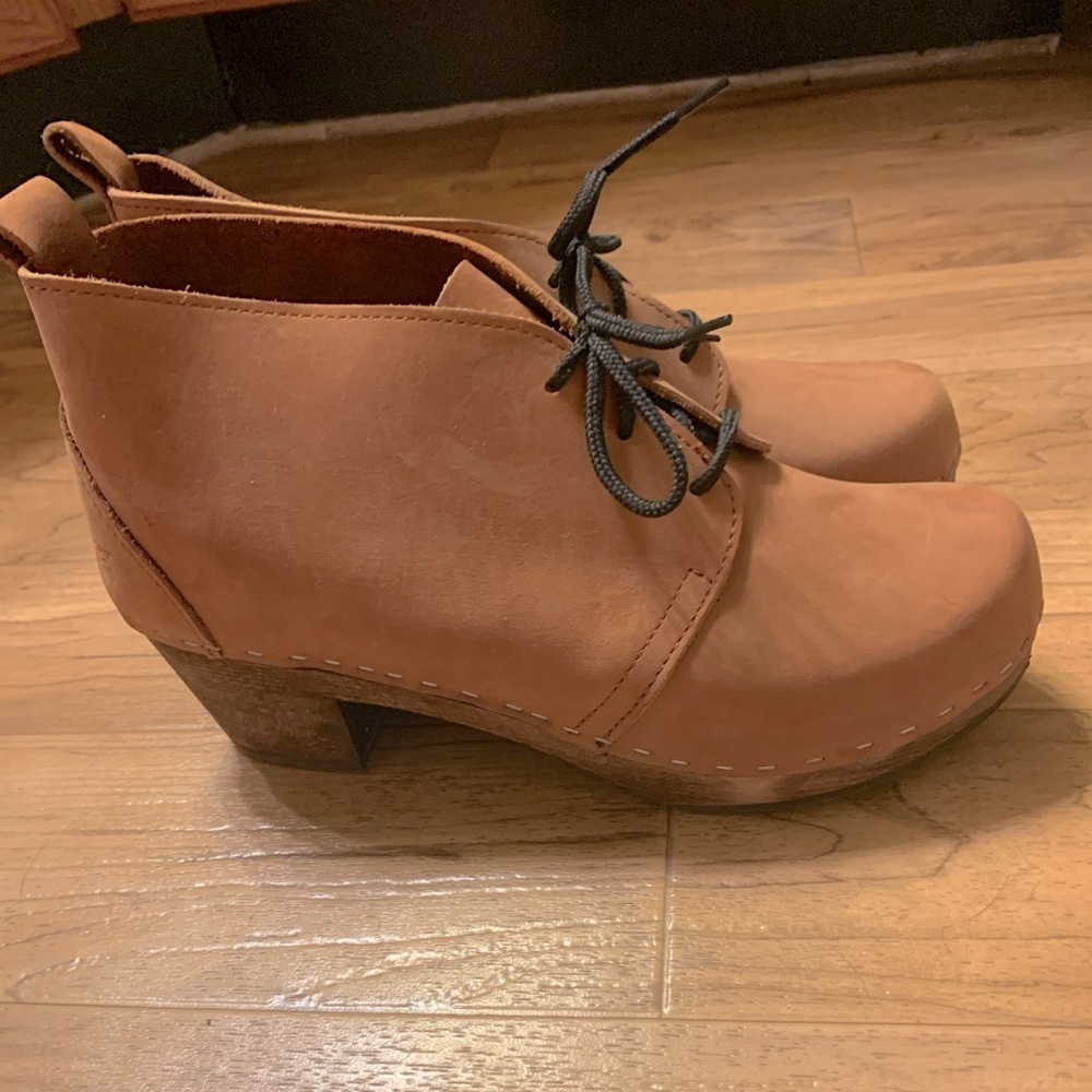 Sandgren Lace Up Clog Bootie